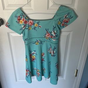 Floral dress.